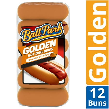 Ball Park Golden Hot Dog Buns, 12 count, 20 oz (Best Way To Steam Hot Dog Buns At Home)