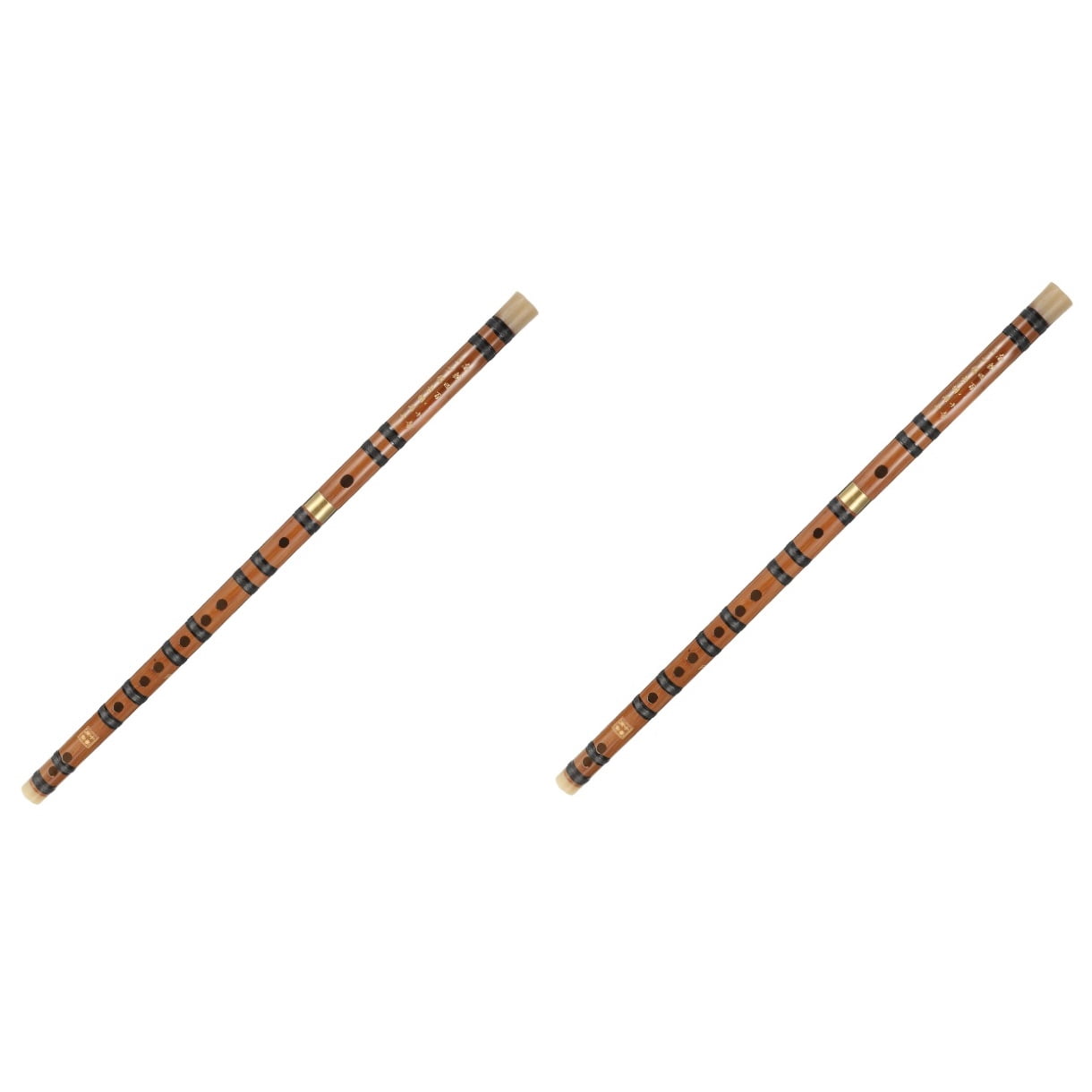MLINS 2pcs Chinese Style Bamboo Flute Performance Flute for Beginner Student Adult