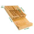 thumbnail image 3 of Organizador de cajones para cuchillos VaeFae Bamboo para 12 cuchillos, 3 of 6