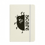 Scare Outline Ladybug Lovely Mignon Notebook Official Fabric Hard Cover Classic Journal Diary