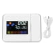 thumbnail image 2 of Reloj Despertador de Proyección Digital Reloj de Proyección con Higrómetro Pronóstico del Tiempo Pantalla LCD Termómetro para Interiores Y Exteriores Reloj de Carga USB ANGGREK Otros, 2 of 8