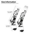 thumbnail image 2 of Disketp Capybara Riding Bicycle Print Unisex Contrast Color Stockings Lightweight Breathable Ventilation Ankle Contrast Color Stockings, Contrast Color Stockings for Daily, 2 of 6