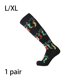 thumbnail image 3 of 1 par de calcetines de compresión de estilo navideño para hombres y mujeres, calcetines deportivos, medias hasta la rodilla, accesorios para Accesorios de calzado Calcetín de Navidad negro L/XL Qarigey AP012322-30, 3 of 6