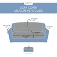 thumbnail image 3 of SureFit Mink Sofa Furniture Cover in Dark Gray, 3 of 4