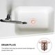 thumbnail image 3 of Bathroom Sink Drainer 2Pack Drain Plug Stopper Square Rose Gold Copper for Preventing Odor, 3 of 4