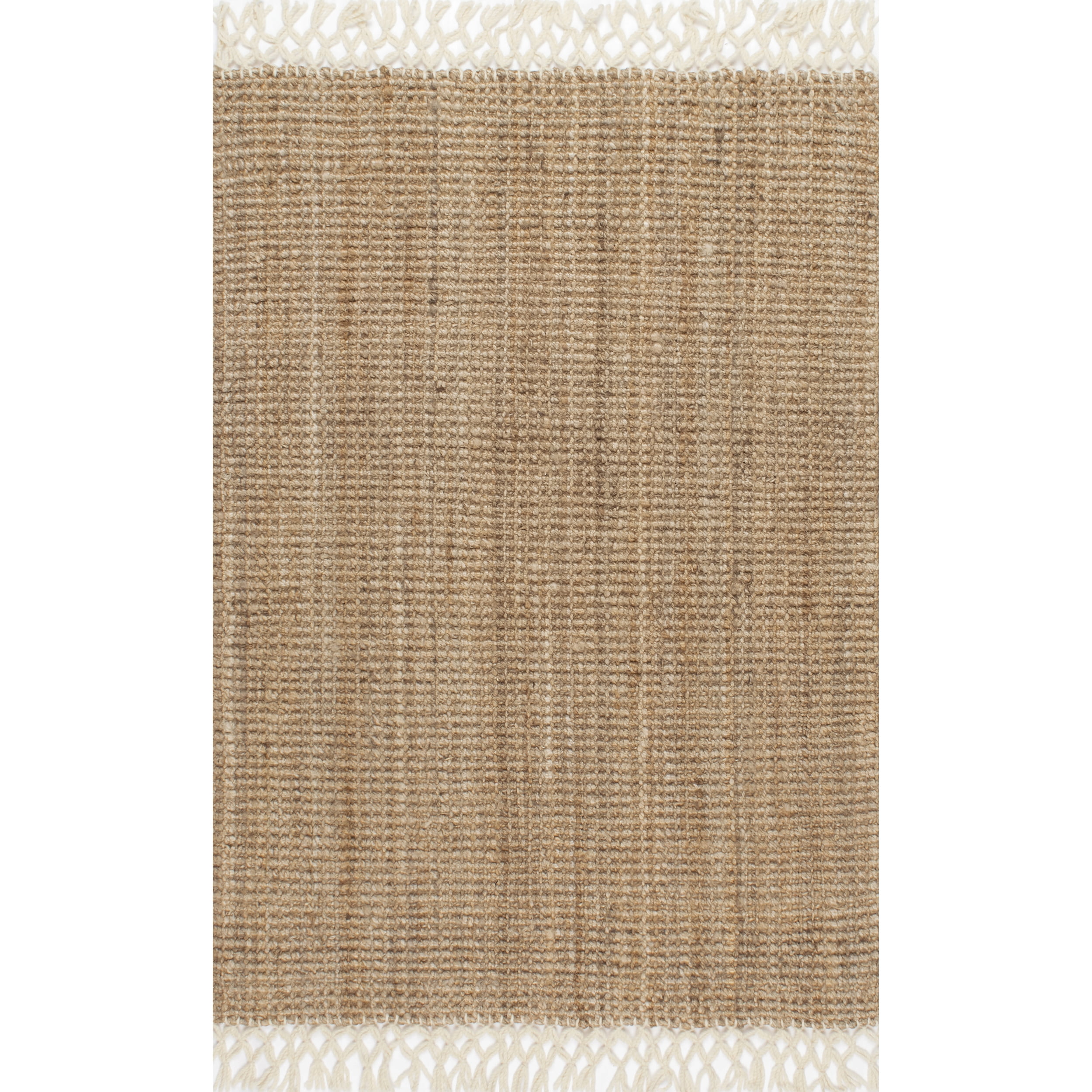 nuLOOM Raleigh Farmhouse Jute Tasseled Area Rug, 8', Natural