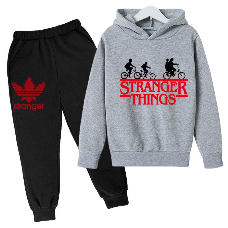 Children Hoodies Sports Clothes Girls Boys Stranger Things 4 Hellfire Club  Hoodies 2Piece Set Kids Baby 4-14 Years Clothing Suit | Walmart Canada