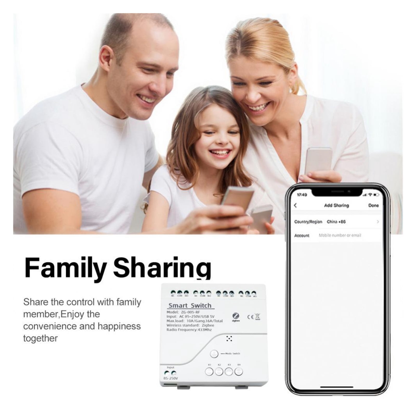ZigBee3.0 Tuya Smart Switch 220V3 4CH Home Switch Automation Module APP Remote Control Timer Support Home ,Trusted and Reliable