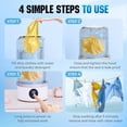 thumbnail image 5 of Wireless Mini Washing Machine 2025 New Model Rechargeable Ultrasonic Underwear/Travel/Dorm/Camping Portable Washer (White), 5 of 12