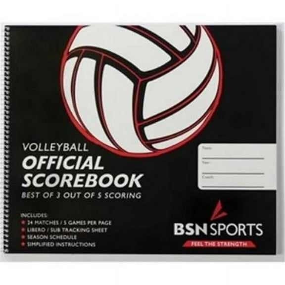 Score Right 1111XXXX Rally Scoring Volleyball Scorebook
