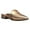 Gold, variant on Women Pointed Toe Slip on Mules Comfortable Low Chunky Heel Loafer Shoes Daily Dress Backless Pumps Size 5 Snake Print