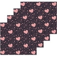 thumbnail image 2 of GZHJMY Valentine's Day Heart Cotton Washcloths Set of 6, 12"x12" Super Soft Absorbent Wash Cloths Bathroom Face Cloths Fingertip Towels for Gym Hotel and Spa, 2 of 7