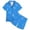 1-61Blue176, variant on MEZZALL Girls Sleepwear Set Soft Satin Pajamas Sets With Ocean Bow Print Short Sleeve Lapel Button Down Tops & Shorts For Toddler Kids Daily Casual Night Leisure Nightwear