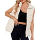 thumbnail image 2 of Chaleco Acolchado para Mujer, Abrigos de Abrigo, Chaquetas y Abrigos con Bolsillos. Albaricoque M, 2 of 8
