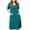 Green, variant on Women's Cotton Linen Midi Dress Crewneck Short Sleeve Causal Loose Tshirt Dresses with Pockets