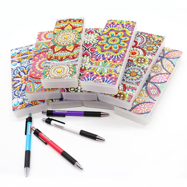 Matsuzay Caja organizadora de plástico DIY 5D Pintura de diamante en forma especial Papelería Caja de lápices Contenedor de joyería Artesanía No.03 Matsuzay HA8872-03B