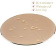 thumbnail image 4 of SPRING PARK Round Mouse Mat Aluminium Alloy Anti Slip Waterproof Round Desktop Gaming Mouse Mat Pad Computer Accessory color Golden, 4 of 6