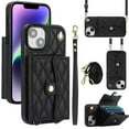 thumbnail image 1 of iPhone 13 RFID Para Que Bloquea la Funda Protectora para Billetera, Funda Tapa Magnética, Bolsillo con Ranuras para Múltiples Tarjetas con Correa para el Hombro y Correa para la Muñeca Desmontables, 1 of 7
