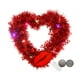 thumbnail image 2 of Guirnalda Decorativa En Forma de Corazón para San Valentín, 32 Cm, Iluminada, de Plástico Rojo, Resistente Al Agua y Al Sol | Suministros para Bodas, Compromisos, Aniversarios, Fiestas, Interiores y, 2 of 6