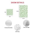 thumbnail image 7 of Green Flowers Kitchen Dish Towels for Drying Dishes Set of 3, Rustic Botanical Floral Leaves Plants Waffle Weave Microfiber Hand Tea Bathroom Towels Quick Dry & Absorbent Towel 15.7x23.6, 7 of 7