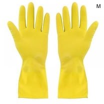 Long Sleeves Dishwashing Gloves, Reusable Rubber Cleaning Gloves for Housework Kitchen Bathroom Extra Large Painting Pet Care