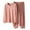 Pink, variant on Uaswgudfs Women's Cotton Loose Pajama Set, Casual Sleeping Wear Long Sleeve Crew Neck Loungewear Top with Trousers