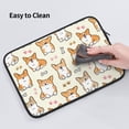 thumbnail image 5 of Pofeuu Cartoon Corgi Print Laptop Carrying Case,13-15-Inch Laptop and Tablet, Sleek Design, Durable and Water-Repellent Fabric, Business Casual or School-13 inch, 5 of 8