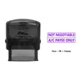 thumbnail image 1 of eloria Reconciled Text Self Inking Rubber Stamp Business Custom Stamp Office Stationery, 1 of 1