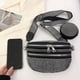 thumbnail image 3 of Bolso en el pecho para mujer Bolsos tipo satchel Bling PU Cuero Moda Chicas Monedero (Plata) Ehuebsd Para Estrenar, 3 of 9