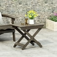 thumbnail image 2 of Outdoor Folding Wooden Side Table, Gray, 15"D X 22.75"W X 18.25"H, 2 of 9