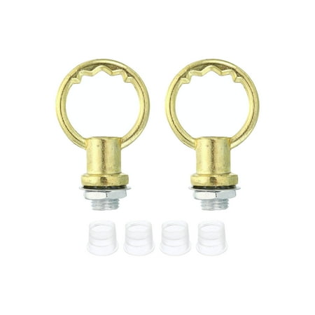 

Uxcell M10 Thread Lifting Eye Nut Female Loop Holder Hook Ring 8kg Load 25mm Gold Tone 2 Pack
