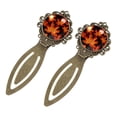 thumbnail image 2 of Maple leaf Stainless Steel Vintage Copper-Colored Lace Bookmarks Set – 2 Bookmarks for Book Lovers and Readers, 2 of 5