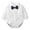 White, variant on mgoYE Infant Baby Boy Formal Dress Shirt Bodysuit Long Sleeve Button Up One-Piece Collar Romper Jumpsuit Wedding Party(White,6-9 Months)