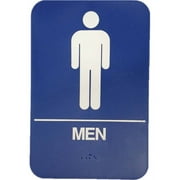 9070-02 Men's Restroom Sign - Blue