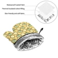 thumbnail image 6 of Pofeuu Frog In Orange Hat Print Oven Mitts and Pot Holders 4 pcs Set,High Heat Resistant 500 Degree Extra Thicken Long Kitchen Cotton Oven Glove for Cooking, 6 of 6