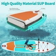 thumbnail image 6 of Inflatable Paddle Boards Stand Up Paddleboard Wide Stable with Premium SUP Paddle Board Accessories for All Skill Levels with Fins, Adjustable Paddle, Pump, Backpack, Leash, 6 of 8