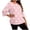 *4-Pink, variant on VBVC Women's Plus Stripe T-Shirt,Ladies 3/4 Sleeve Valentines Top,Soft Breathable Tee For Women,Gray,Size L