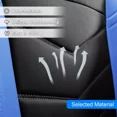 thumbnail image 6 of Car Seat Cover Fit for Chevrolet Equinox, Breathable and Waterproof 5-Seat Cushion Protector for Cruze Malibu Impala Prizm Black Blue, 6 of 11