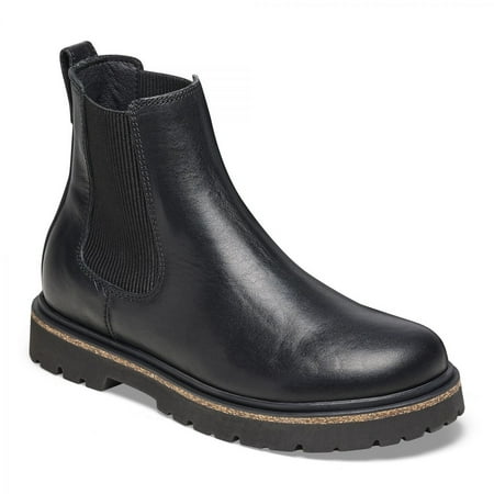 BIRKENSTOCK Highwood Slip On Boot Black Leather Narrow Width 1025791