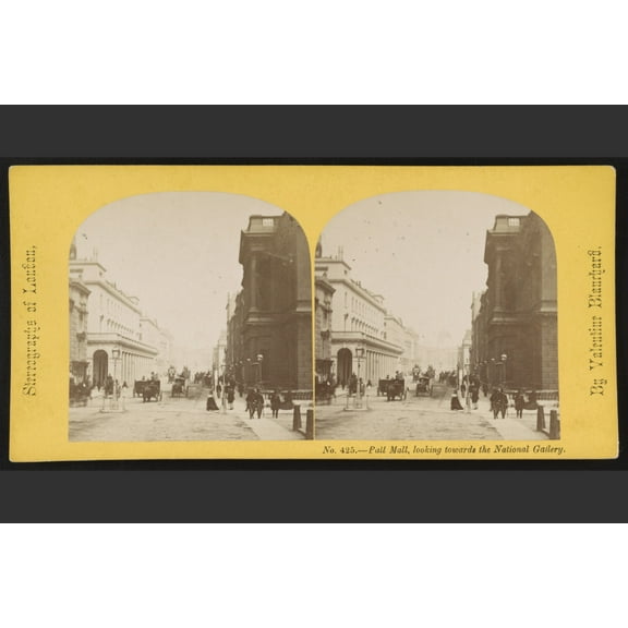 Print: Pall Mall, Looking Towards The National Gallery, 1865