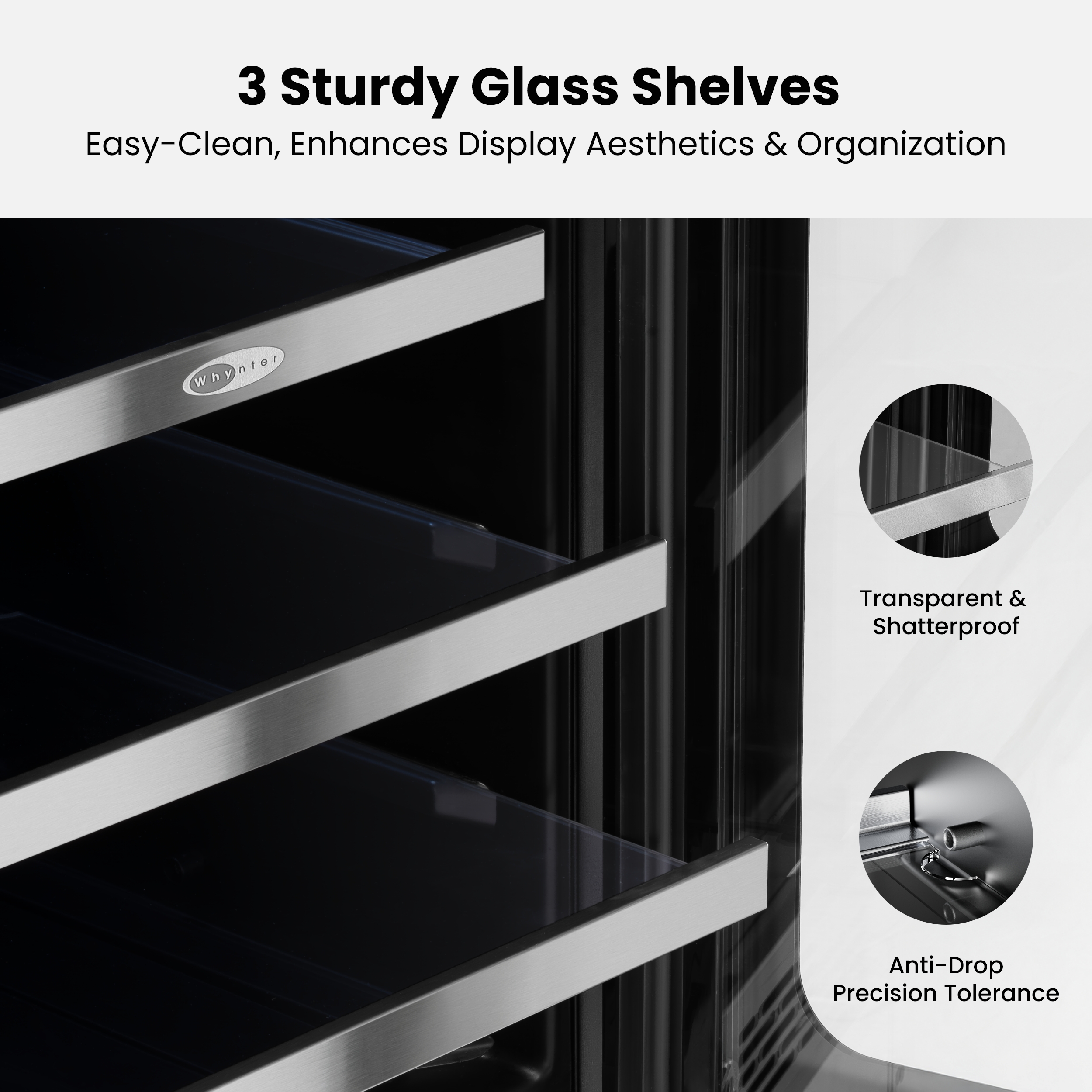 Whynter 30 inch Beverage Refrigerator, 160 Cans Beverage Cooler with Stainless Steel Door Frame for Home/Kitchen/Office