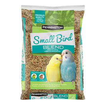 Pennington Small Bird Blend Bird Food , for Parakeets, Canaries and Finches; 3 lb. Bag