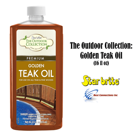 StarBrite 52216 Outdoor Collection Premium Teak Oil Use On Teak & Fine Wood (Best Used Wakesurf Boat)