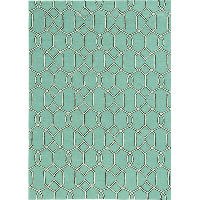 HomeRoots 353315 21 x 34 in. UV-Treated Polypropylene Spa Area Rug