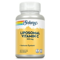 Solaray Liposomal Vitamin C 500mg, Healthy Immune Function, Collagen Synthesis & Antioxidant Support, Vegan, 100 VegCaps