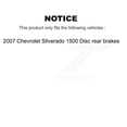 thumbnail image 2 of Transit Auto Front Rear Disc Brake Rotors and Semi-Metallic Pads Kit for Car 2007 Chevrolet Silverado 1500 rear brakes K8F-100737, 2 of 11