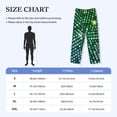 thumbnail image 2 of Cauagu Green Disco Lights Mens Pajama Pants Sleep & Lounge Pants,PJ Bottoms with Pockets-X-Large, 2 of 7