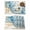 Blue, variant on Blue Beach Coastal Placemats Set of 8 Summer Starfish Nautical Shell Place Mats Indoor Wipeable Table Mats Washable Cloth Dining Table Placemats for Kitchen Holiday Party Home Decor 13x19 Inch