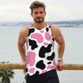thumbnail image 6 of Salouo Cow Spots for Men's Tank Tops,Sleeveless Muscle Shirts for Men Quick Dry Workout Tank Top Gym Muscle Tee Fitness Bodybuilding Sleeveless T Shirt-Medium, 6 of 7