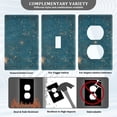 thumbnail image 3 of Yayeee Blank Wall Plate Cover 1-Gang 4.5"x2.7" Home Unused Decorative Outlet, Star Map, 3 of 7